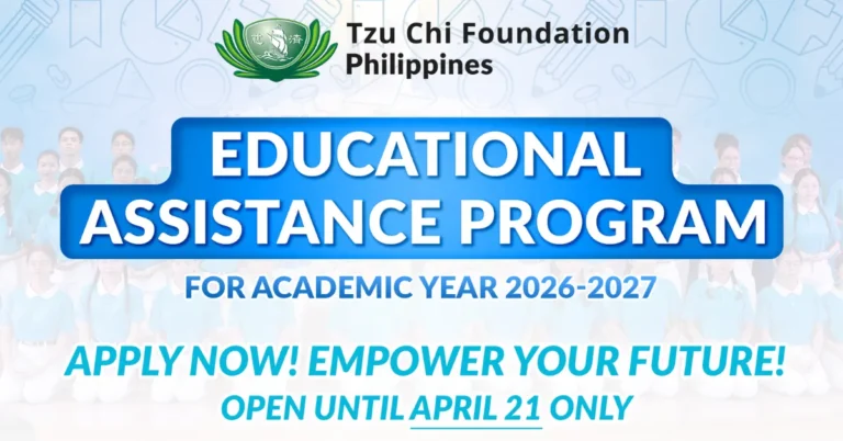 Tzu Chi Foundation Scholarship 2026 | Apply Now!