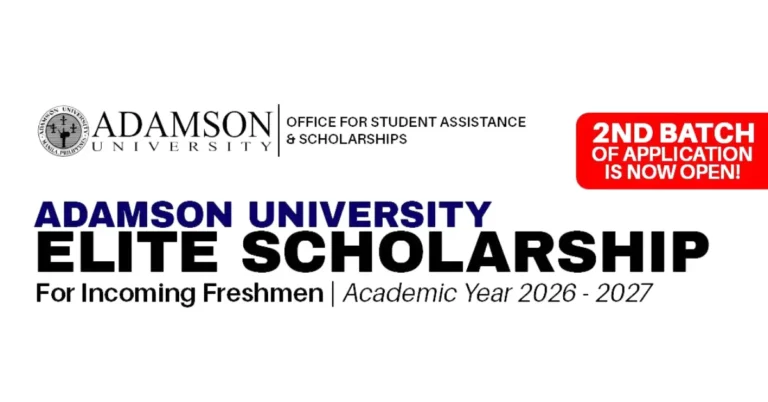 Adamson University Elite Scholarship 2026-2027 program