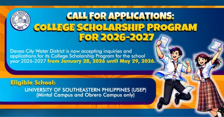 DCWD College Scholarship 2026-2027