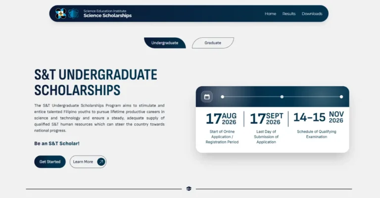 DOST-SEI Undergraduate Scholarship 2027 – Requirements and How to Apply